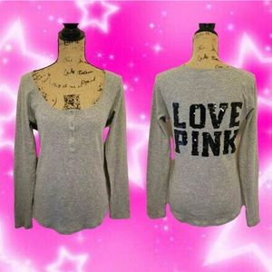 Victoria’s Secret Pink Sequin Thermal Top
